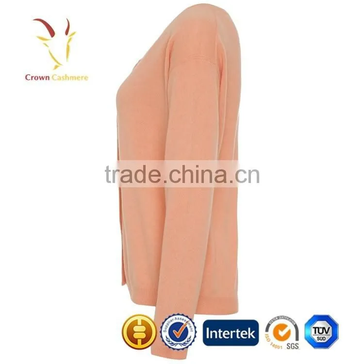 China Crew Neck Wool Cashmere Sweater Womens Luxury Knitwear