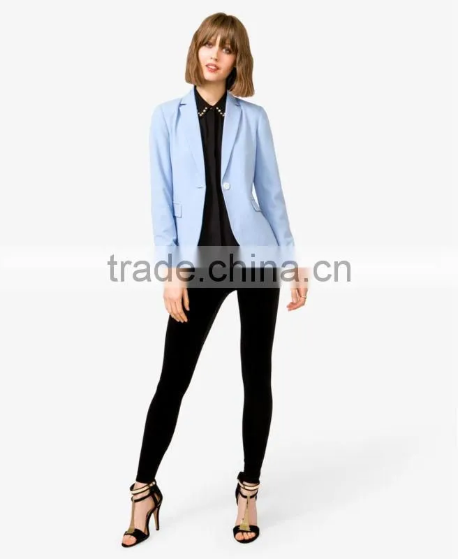 School Marled Button Blazer