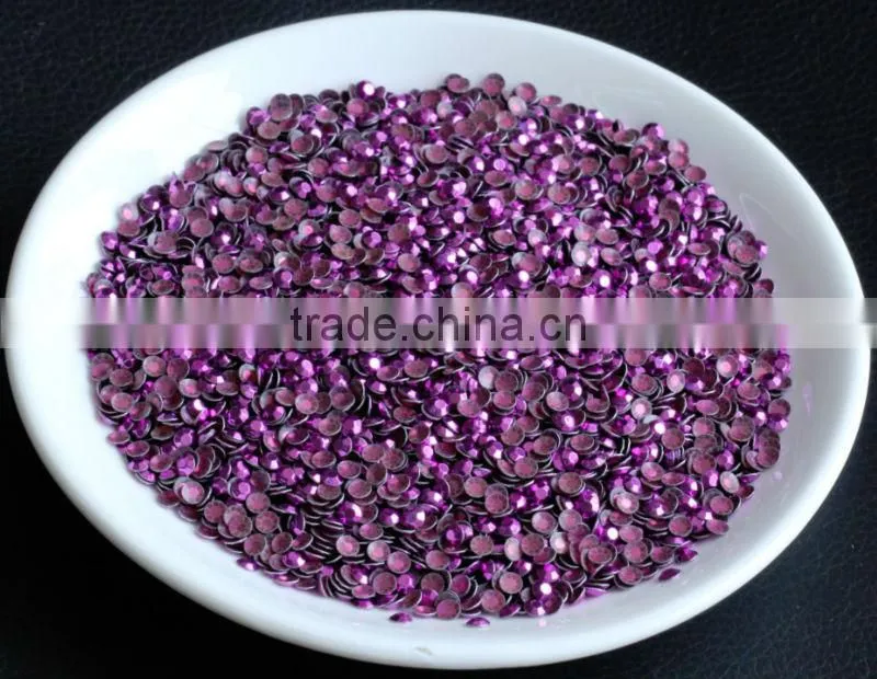 cheap price octagon Hot fix Colourful rhinestuds