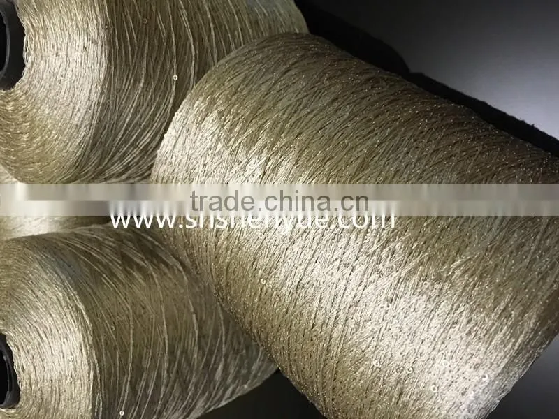 120/150D polyester yarn with sequin for knitting