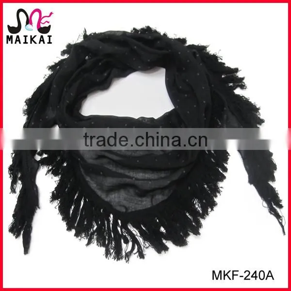 Latest new fashion small neck lace scarf factory china