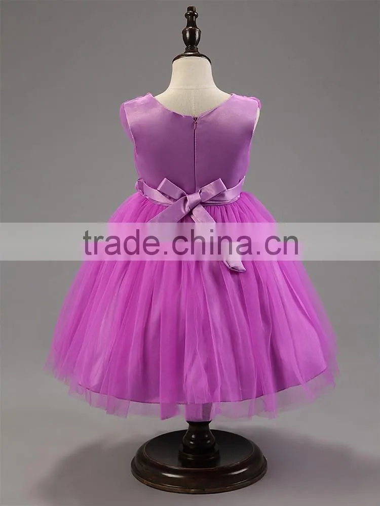 Kids clothes flower dresses for girls party dresses