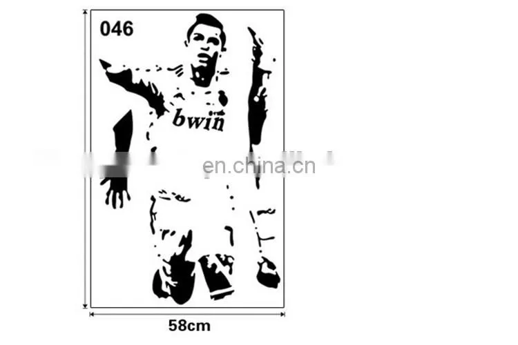 Football player C Ronaldo Removable Creative Sticker Home Decor