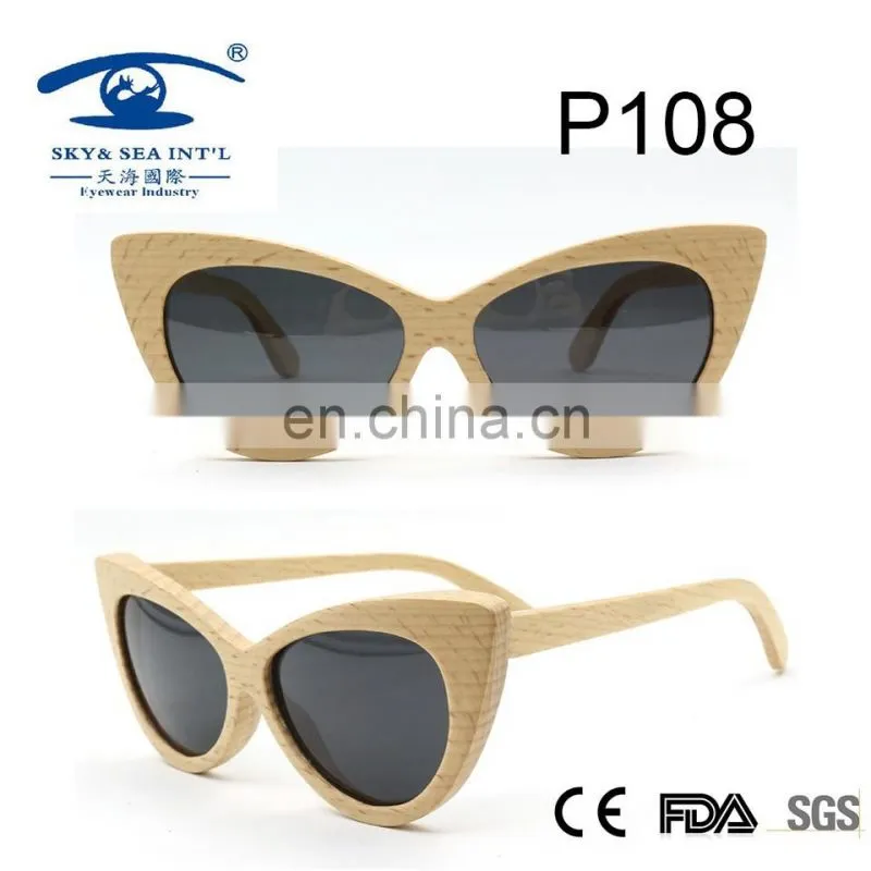 cat eye style beech sunglasses