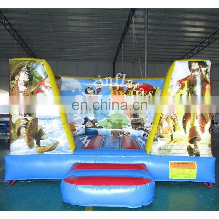 Plato PVC high quality inflatable bouncer pirate printing inflatable air castle wholesale for kids and adult