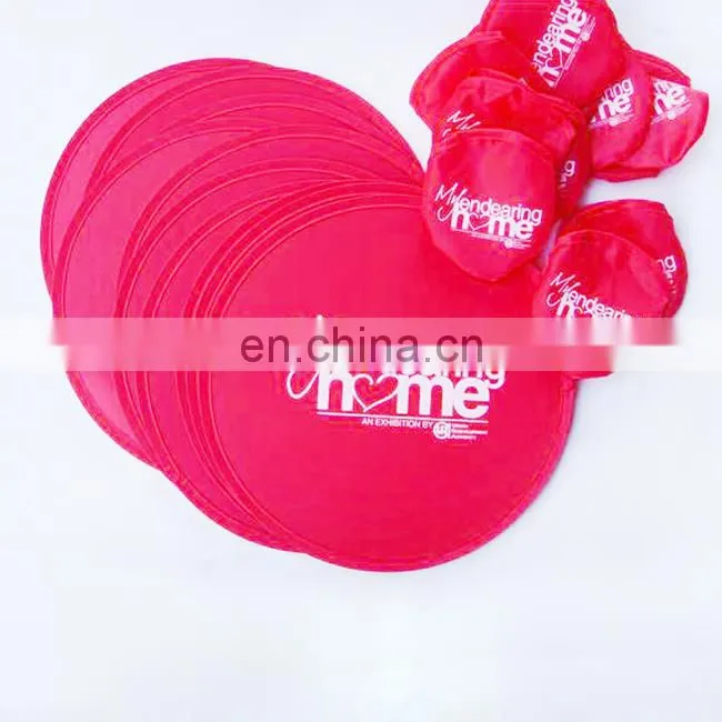 Promotional custom polyester/ nylon foldable frisbee