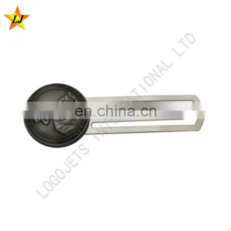 Most selling products all kinds of material metal etched bookmark paper clip
