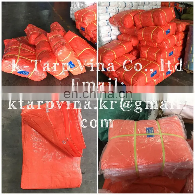ORANGE COLOR - LIGHT DUTY TARP - 70 GSM - 80 GSM
