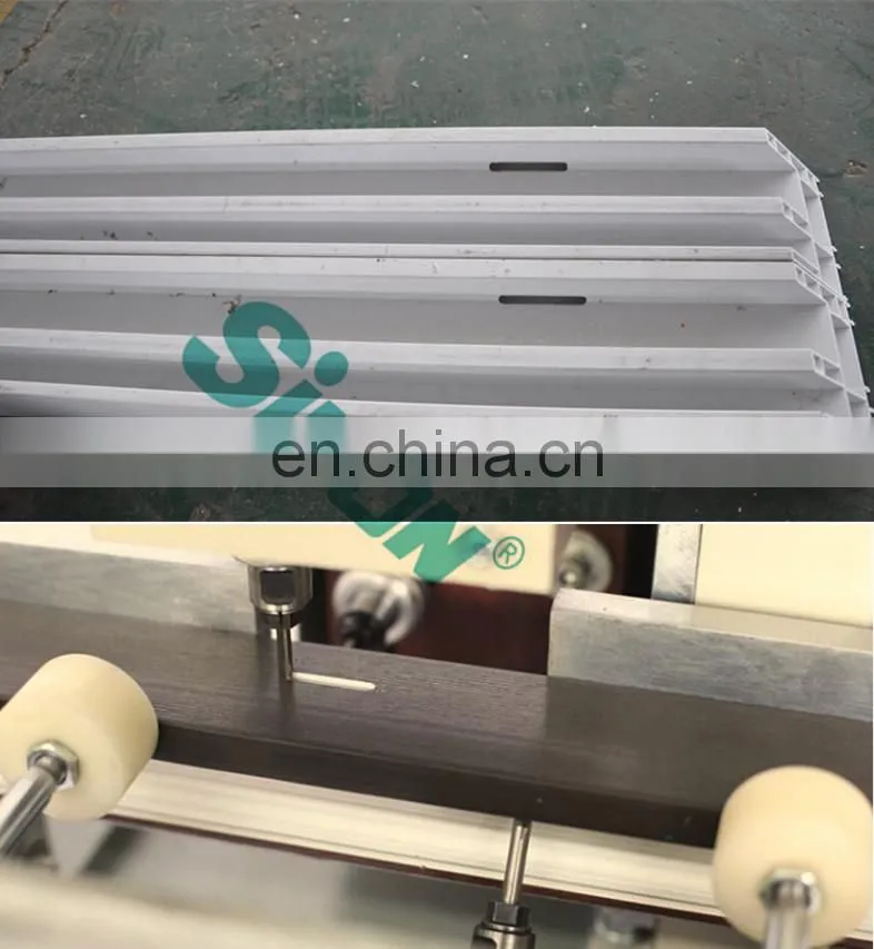 PVC Window Door Fabrication Two Head Water Slot Milling Machine