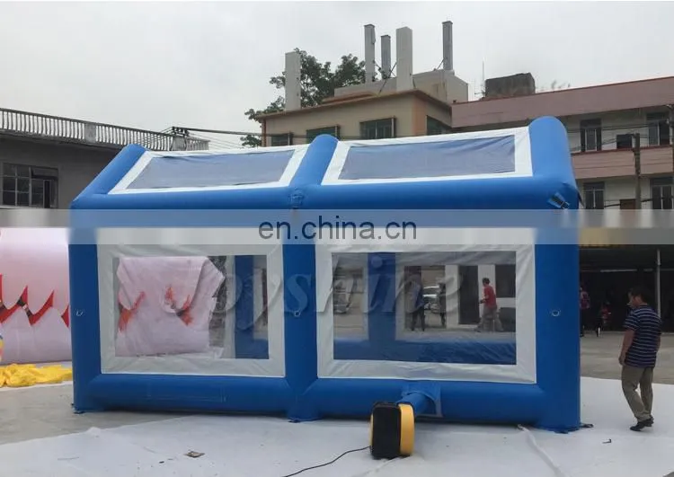 Cheap 0.55mm PVC Inflatable Car Wash Parking Carport Covers Mobile Spray Paint Booth Tents Inflatable Car Garage Tent