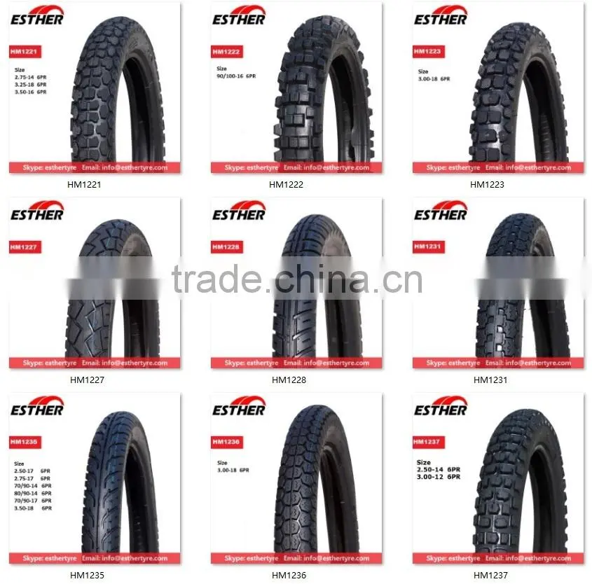 Esther Brand HM1221 Motorcycle Tyre 2.75-14 6PR