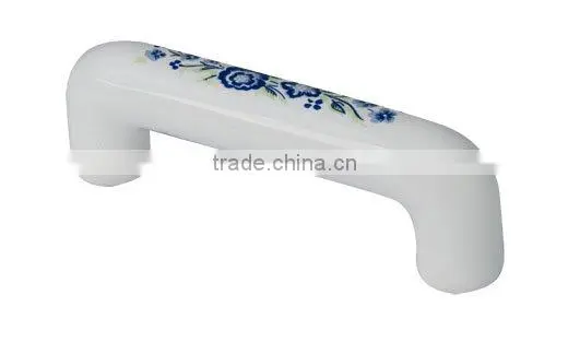 Ceramic handle furniture hardwre in white colour