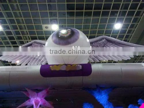DIY giant inflatable angel balloon with led light and printing