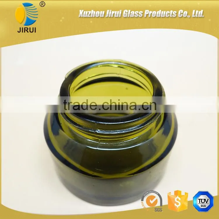 50ml green glass cream jar