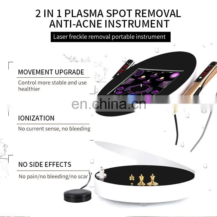 2 in 1 Ozone Plasma Pen Spot Removal Anti-Acne Beauty Instrument Scar Wrinkle Removal Face Lift Anti-aging Laser Beauty Machine