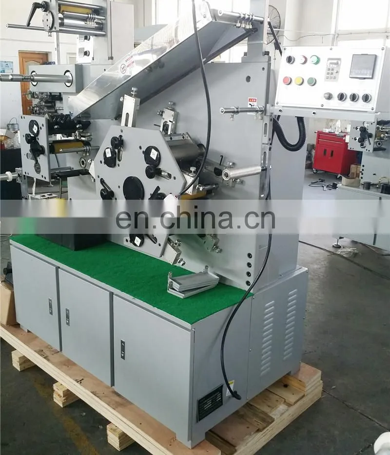 UGS42S double side coated nylon taffeta label flexo printer, barcode woven satin ribbon flexographic printing machine