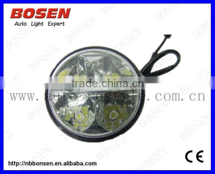 LED DRL Daytime Running light round shape E mark certificate