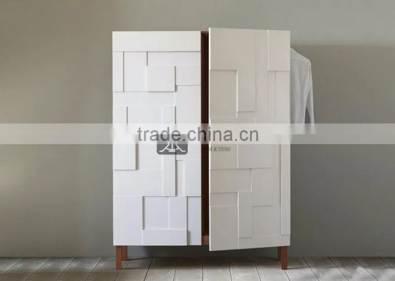 WD-038 Latest Modern Design White Wardrobe OEM Design