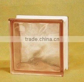 beautiful and colorful glass brick for decoration