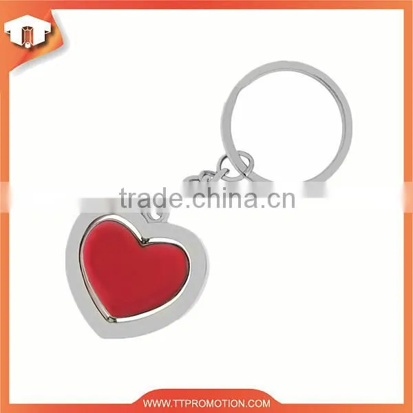Custom metal love couple keychain