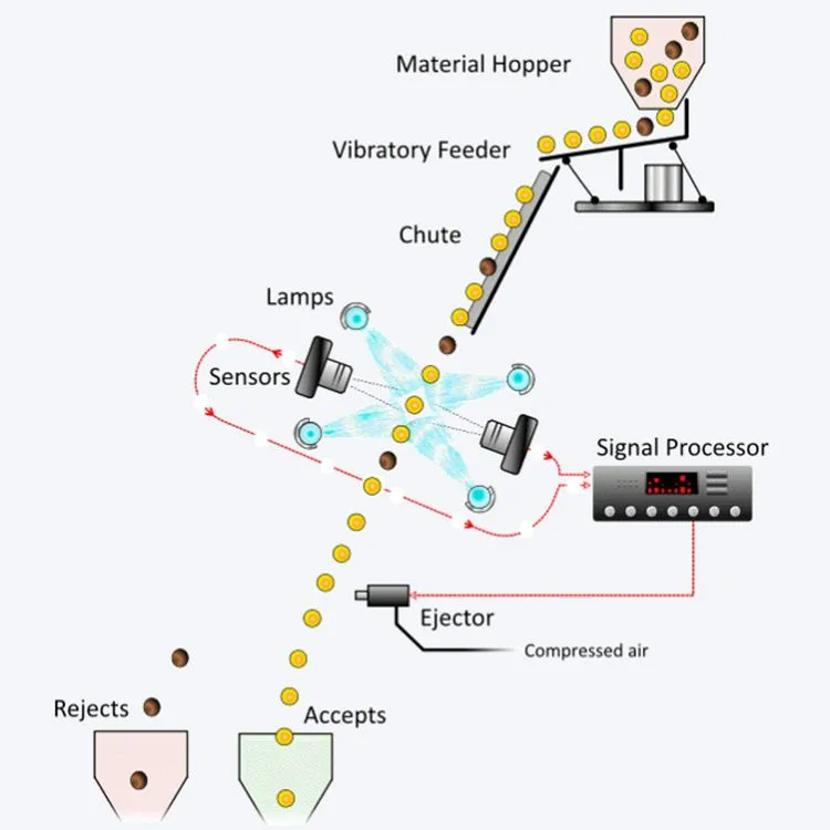 Ccd Cereal Color Sorter Wholesale Color Sorting Machine Corn Peanut Beans Seeds Nuts Tea Color Sorter optical sorter