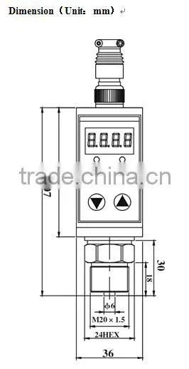 pressure controller with LED