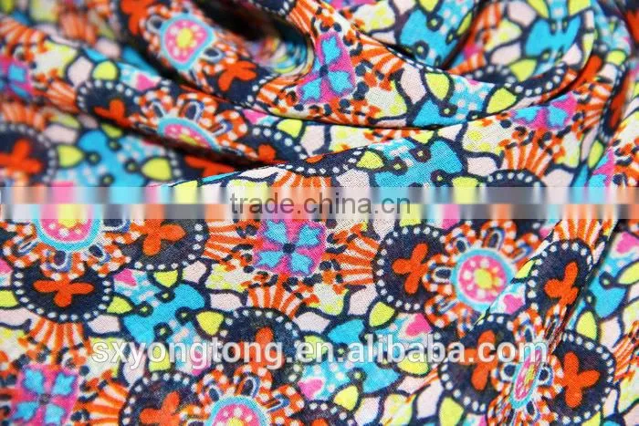 beautiful design polyester woven printed chiffon for woman's garment