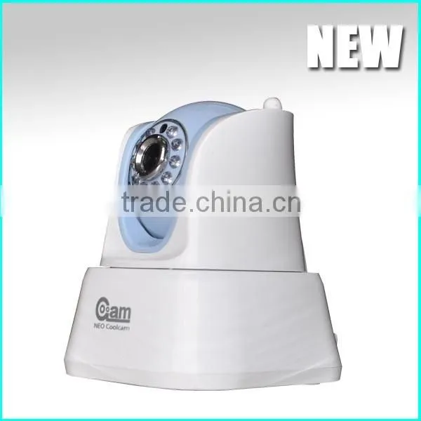 Protable Pan Tilt Wireless Wifi IP Camera with Alarm action from shenzhen