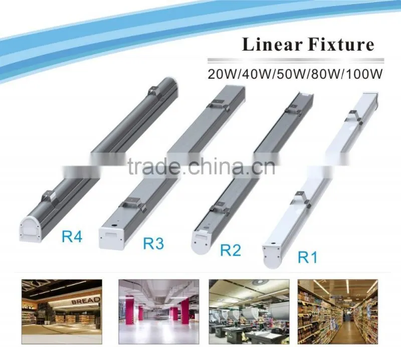 220v linear lighting 200 degree LED batten lights with 3 years warranty