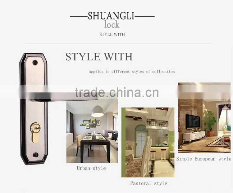 2015 Newest Hot Sale interior decoration door handle lock from China supplier