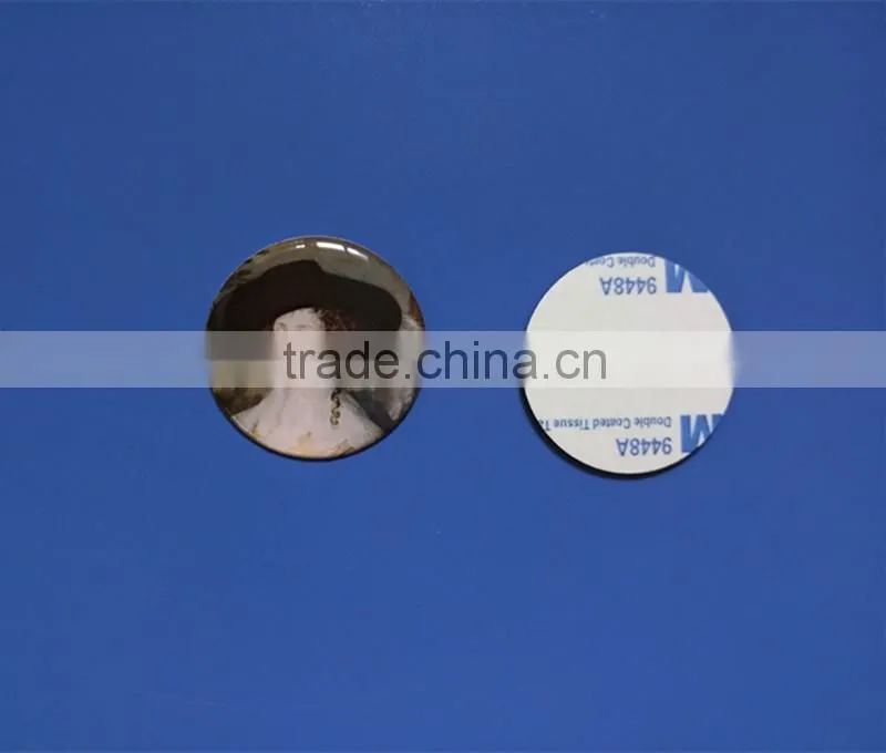 Epoxy Off-set Printing Metal Emblem Badge Pins with 3M Sticker