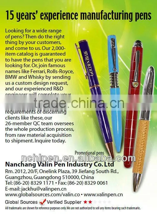 Classical senior black stainless steel pen