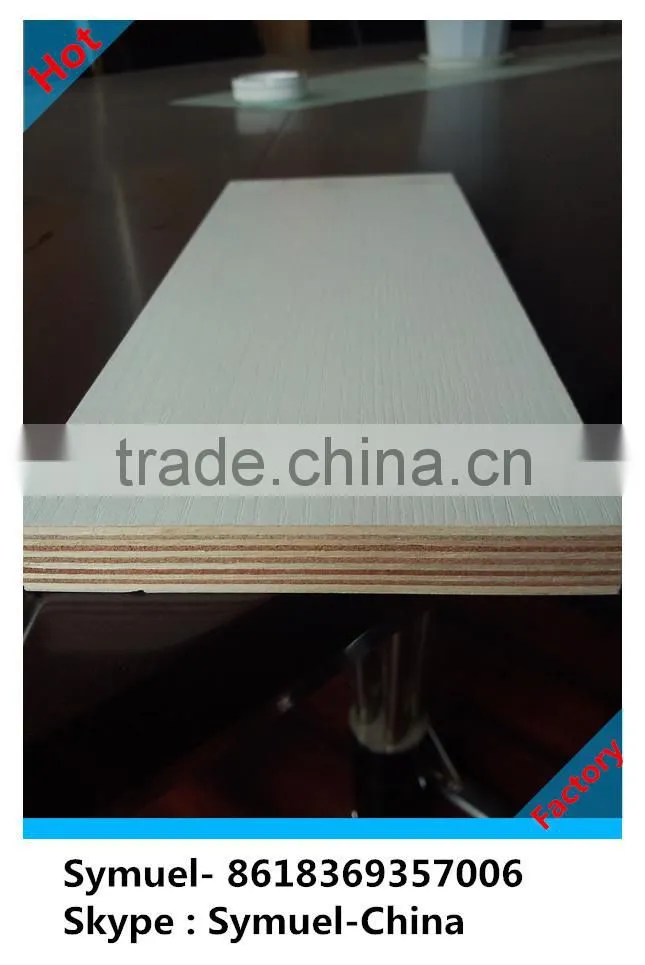 Matte Melamined laminated faced MDF board / Plywood for cabnet / kitcken