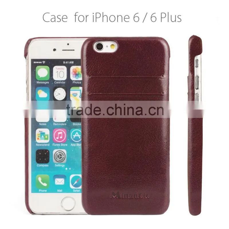 Hot Selling Slim Genuine Leather Mobile Phone Case for Iphone 6s