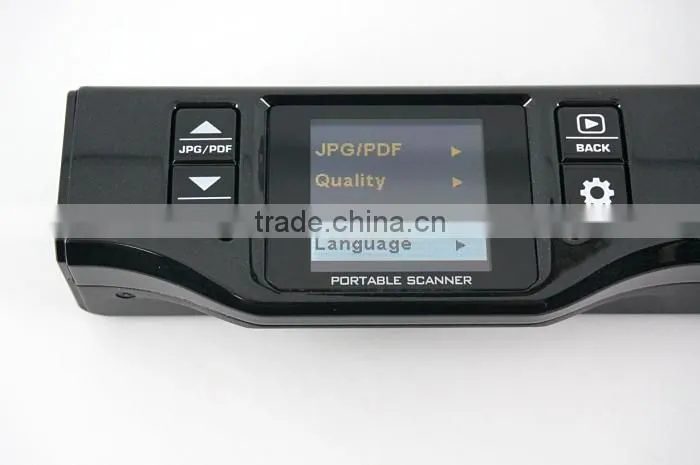 Portable mini scanner, A4,1050DIP,JPG/PDF,Build in lithium Battery ,Support Preview Screen