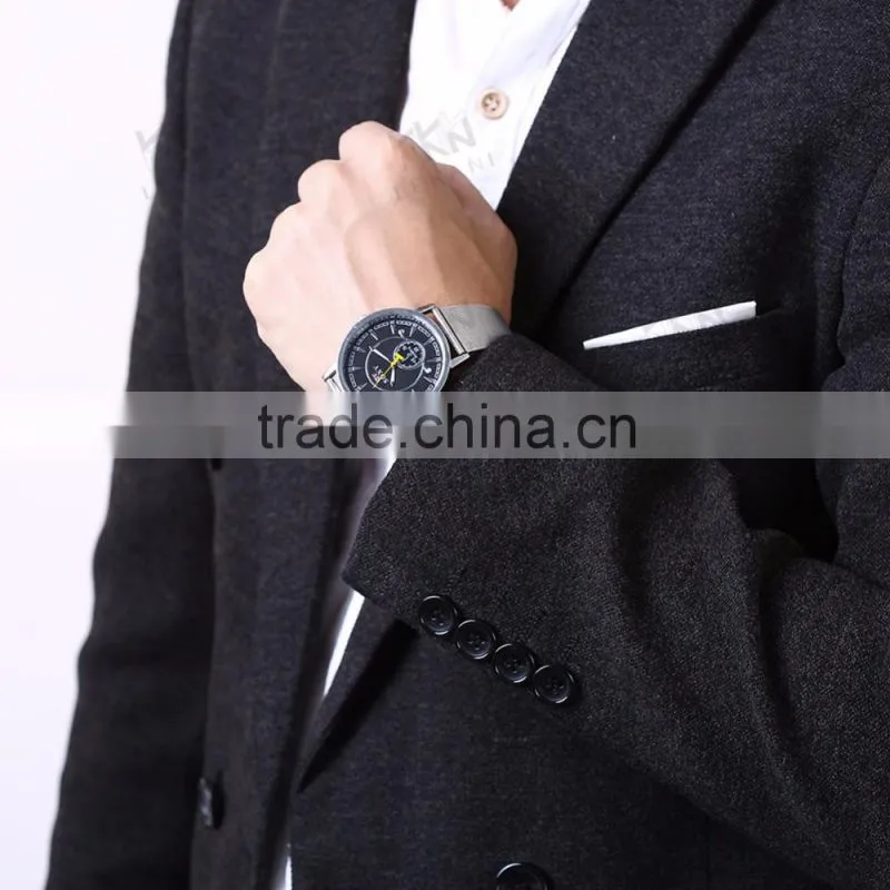 Latest Silver man watch, Cheap stainless steel case back watch