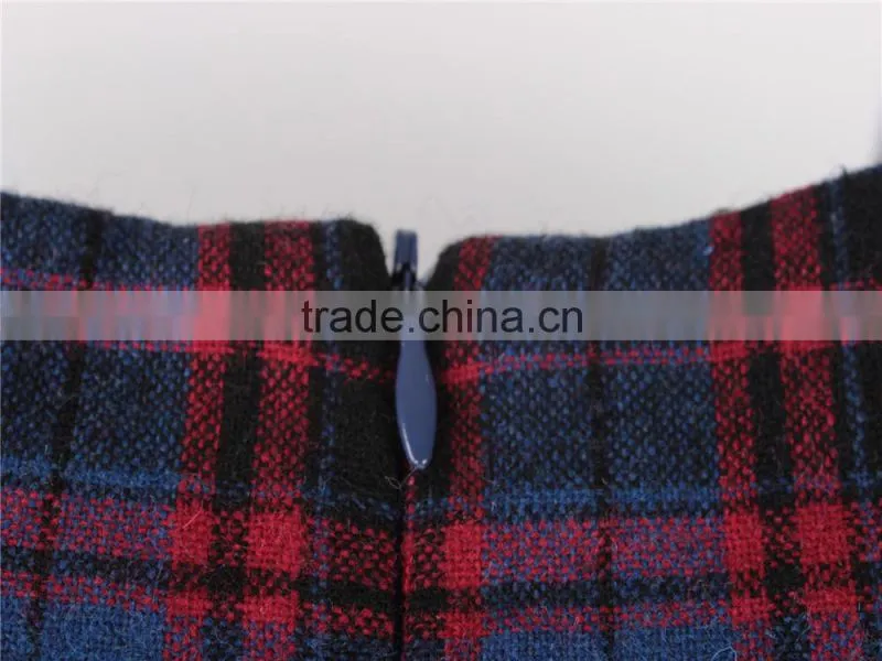 Lady's garment stock lot checked winter coat and dress