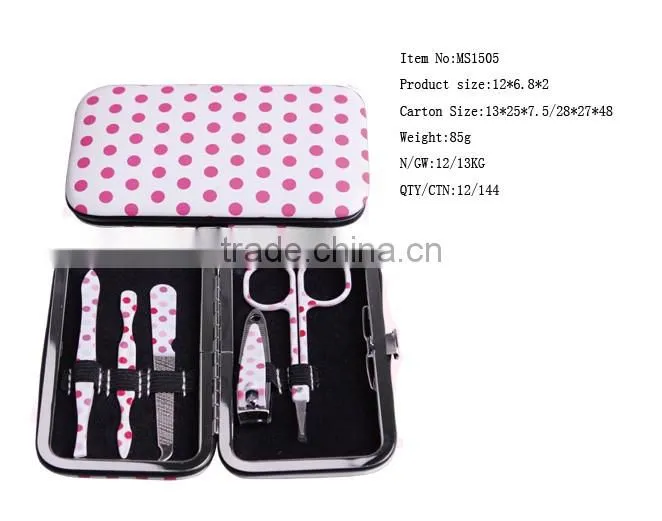 MS1680 promotion hot sale pedicure girls disposable manicure kit