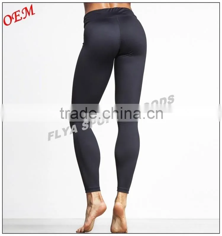 wholesale custom high quality 73% Polyester 27% Spandex yoga leggings dry fit high waist workout yoga pants for women