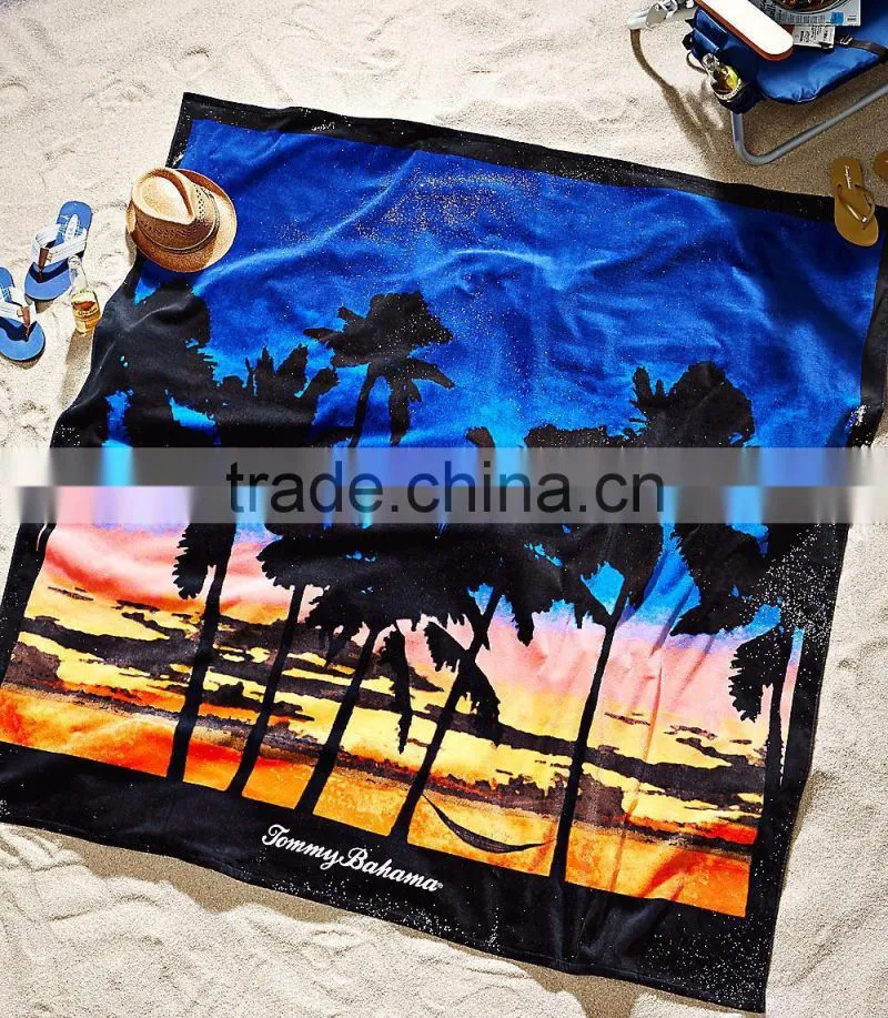 Wholesale Custom Funky Print Microfiber Beach Towel