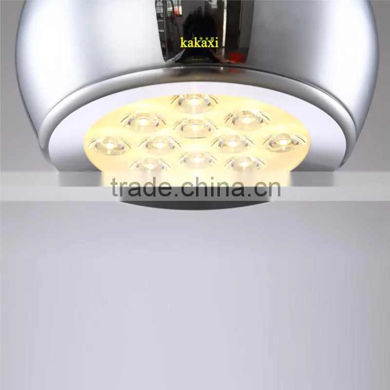 The Gourd LED Pendant Lights 12W Plated Silver Color Creative Dining Room LED Droplight