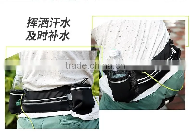 Original Rock Multifunctional Running Belt for Mobile Phone below 5.5 inch with zipper Waterproof Sport Pouch Kettle Bag MT-5648