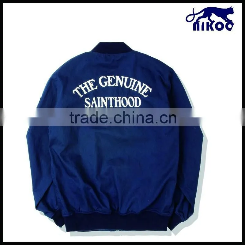 Custom bomber Jacket with embriodery logo,Bomber jacket fashion design