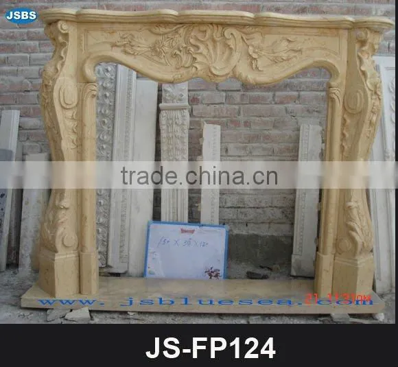 Antique marble fireplace mantel