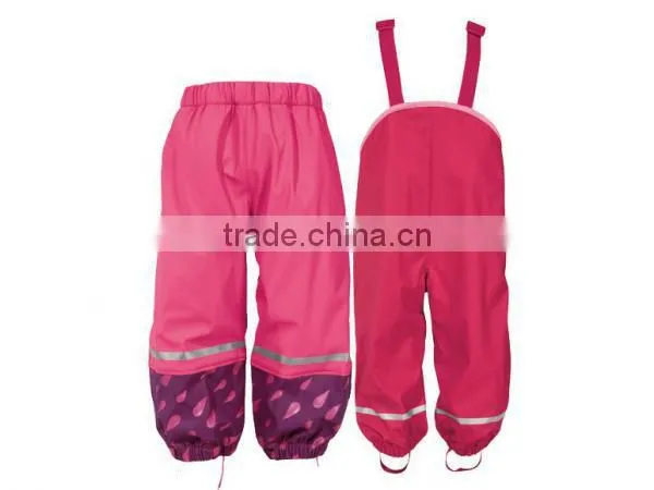 pu rain bib pants