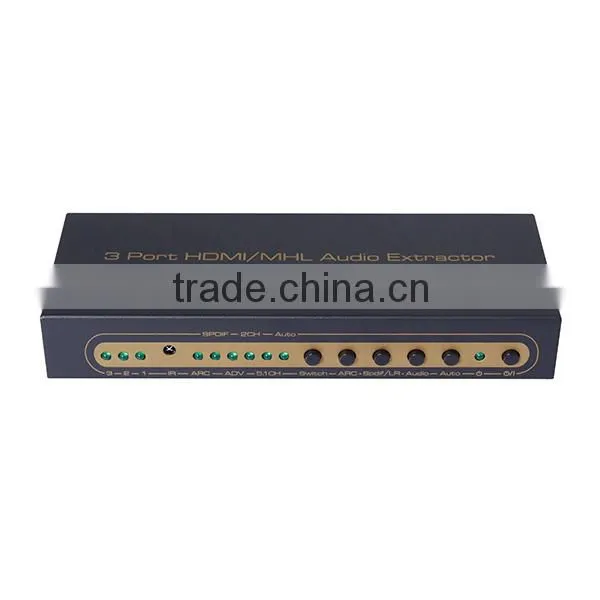 3Port HDMI Audio Extractor with support of ARC,3D and 4KX2K