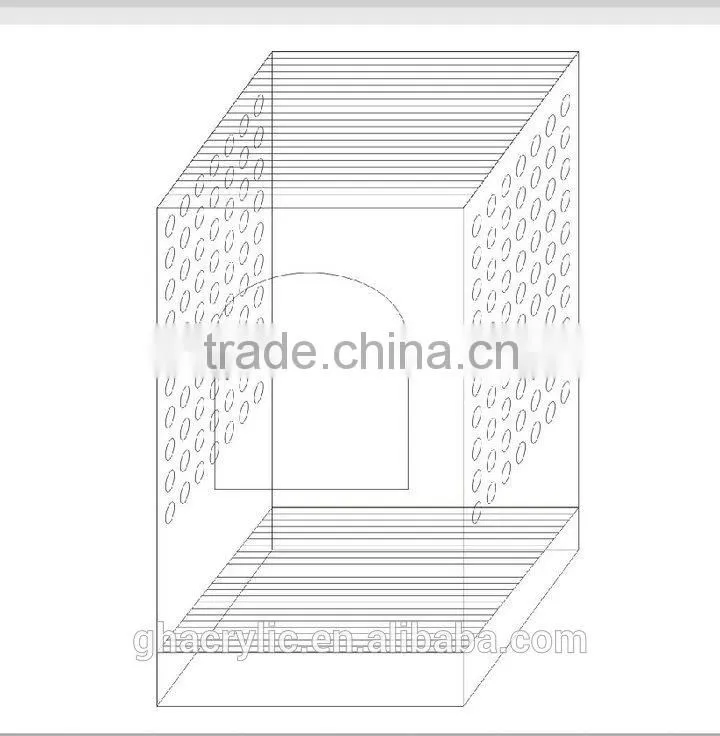 GH-RZ114 Shenzhen Guihe acrylic clear transparent bird box