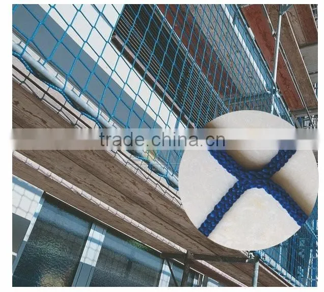 Double construction safety net, building safety net