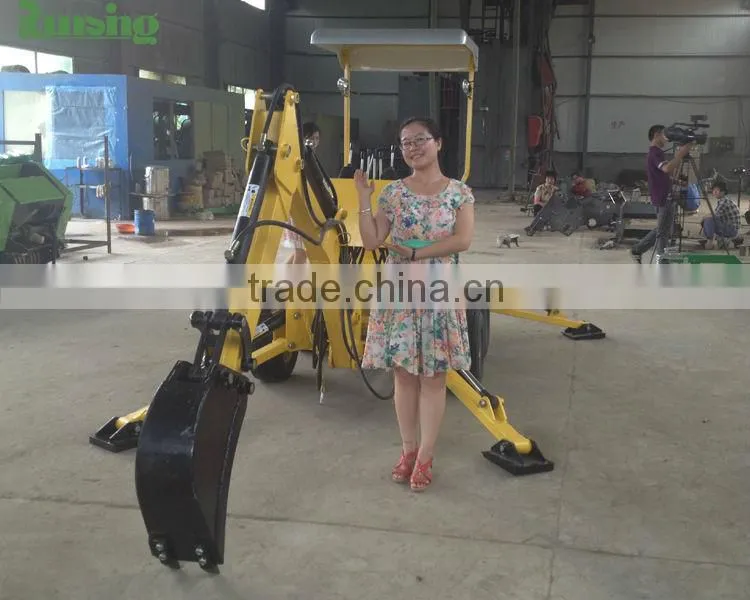 Mini excavator manufacturer factory direct self powered towable backhoe for sale