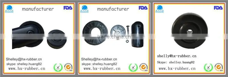 wide plastic wheels rubber